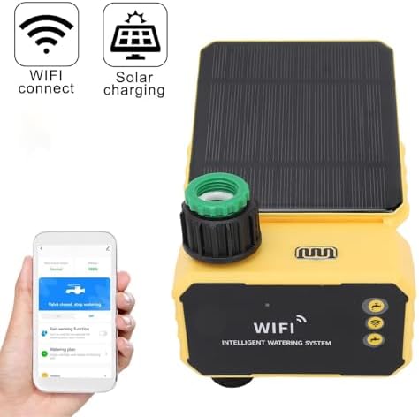 FTVOGUE Solar WiFi Sprinkler Timer Irrigation Controller Water Timer with Rain Sensor Type C Port for Gardens Balconies Rooftops - Image 4