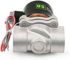 U.S. Solid 3/4" Stainless Steel Electric Solenoid Valve 24V AC N.C. Air Water Oil VITON - Image 5