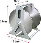 Stainless Steel Hose Reel with Lid - Wall Mounted/Portable Garden Water Hose Reel Set for Lawn, Farm, Patio - Durable Steel Construction - Image 7