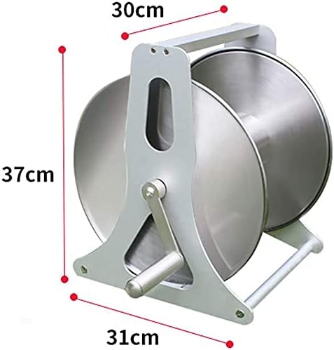Stainless Steel Hose Reel with Lid - Wall Mounted/Portable Garden Water Hose Reel Set for Lawn, Farm, Patio - Durable Steel Construction - Image 7