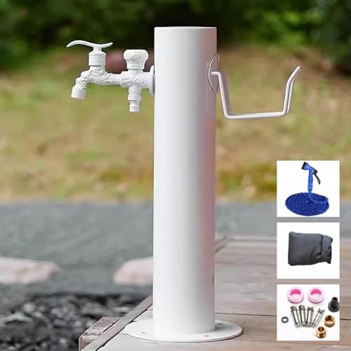 Outdoor Faucet Stainless Steel Garden Water Column Anti-Freeze, 50cm High for Villa Courtyard and Home Water Pipe by Unknown