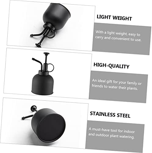 Milisten Lightweight Portable Garden Watering Bottle Retro Style Stainless Steel Plant Mister for Home - Image 3