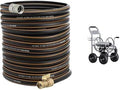 Giraffe Tools Garden Hose Cart with Wheels 250-Feet of 5/8" Hose Capacity and Hybrid Garden Hose 5/8" x 75ft,Male and Female Fittings with Shut off Valve by Unknown