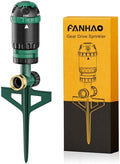 FANHAO Gear Drive Sprinkler with Metal Base, 360° Rotating Lawn Sprinkler by FANHAO