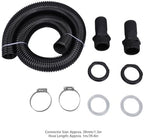 Rain Hose Connector Kit 39.4 Inch Plastic Rain Diverter Linking Kit for Rainwater Collection System (with Hole Opener) - Image 2