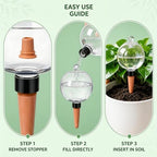 4Pack 26 Oz Extra Large Plant Self Watering Globes to 3 Weeks - Image 5
