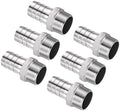 6pcs Stainless Steel Hose Barb Fittings 1-1/4"Barb to 1-1/4"NPT Male by Kozelo
