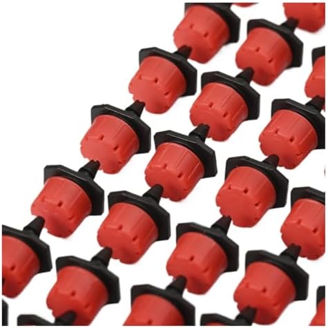 Adjustable Irrigation Drippers 1/4" Drip Irrigation Drippers Micro Plant Water Dripper System Garden Connector Watering & Self(200 PC Stake DRIPPER) by Unknown
