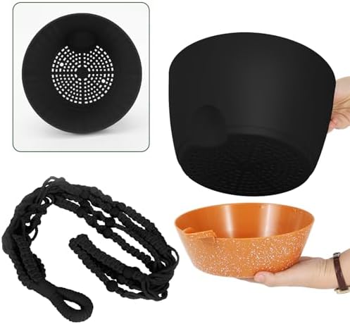 GARDIFE 10 Inch Hanging Planters with Macrame Plant Hanger for Indoor and Outdoor Plants, 2 Pack Large Self Watering Hanging Plant Pot with Basket Flower Pot with Drainage Hole, Black - Image 3