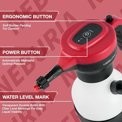Electric Foam Sprayer with Brush Kit, Cordless Car Wash Sprayer with 2000mAh Battery, Automatic Foam Sprayer, 3 Adjustable Nozzles, Cleaning Brushes for Car Detailing, Wheels & Interior - Image 3