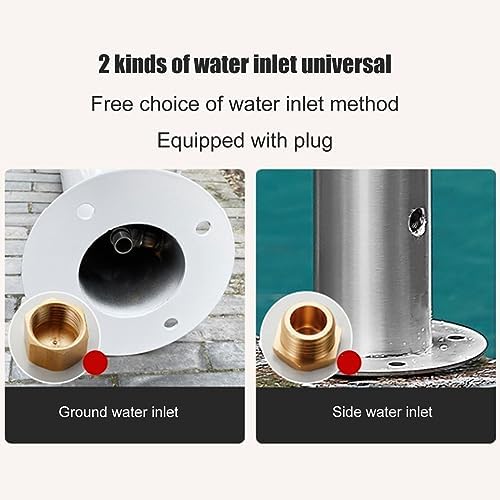 Generic Stainless Steel Garden Water Column with Faucet for Washing and Watering, Outdoor Water Tap Anti-Freezing Fountain and Hose Stand, 20.5×86CM - Image 4