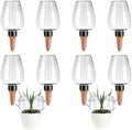 8 Pcs Plant Watering Globes Self Watering Planter Insert Plants Top Fill Water Device Plastic Water Bulbs Slow Release Terracotta for Plants, Clear by Unknown