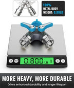 RAINPOINT 2 Way Hose Splitter with 2 Pack 3/4" GHT 90 Degree Hose Elbow - Image 7