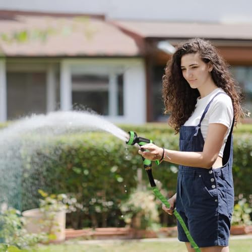 Garden Hose 50ft, Ultra Lightweight Flat Water Hose with 10 Function Nozzle - Image 6