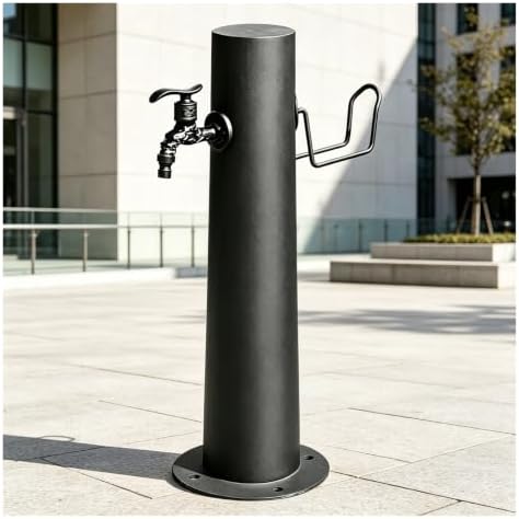 Antifreeze Garden Water Column,Stainless Steel Vertical Water Hydrant,with Hose Holder,Freestanding Floor Mounted Hydrant Waters Tap for Car Washing and Watering by Unknown