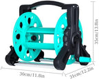 Portable Hose Reels for Outside, Water Hose Retractor with Twisting Handle for Plants Lawn Farm Patio Watering, Floor Mounted Garden Tool - Image 2