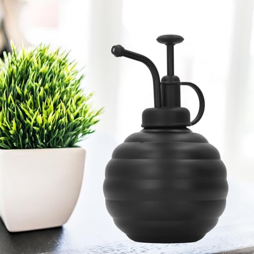 flexman Plant Mister Spray Bottle 400ml Stainless Steel Plant Sprayer Mister with Top Pump for Indoor House Air Plants Succulents Outdoor Garden (Black) - Image 3