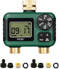 MOES 2 Zone Sprinkler Timer for Garden Hose,Brass Inlet &Outlet Water Timer by MOES