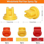 Metal 6 Nozzles Sprayer Boom Wand with 3 Flow Rate Nozzle Tips-Wide-Coverage Agricultural & Lawn Spray Attachment for Tractors/UTVs - Image 3