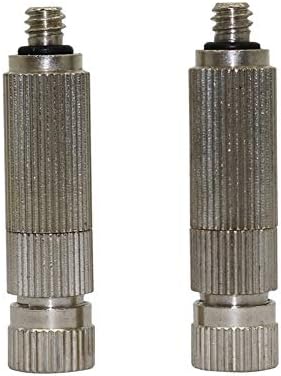 Garden Sprinkler Watering Sprayer 3Pcs 20~90 Bar High Pressure Mist Nozzle Stainless Steel Sprinkler For Misting System Plant Cooling Fog Sprayers With Net Filter (Color : 0.2 mm mist) by Unknown
