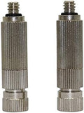 Garden Sprinkler Watering Sprayer 3Pcs 20~90 Bar High Pressure Mist Nozzle Stainless Steel Sprinkler For Misting System Plant Cooling Fog Sprayers With Net Filter (Color : 0.1 mm mist) by Unknown