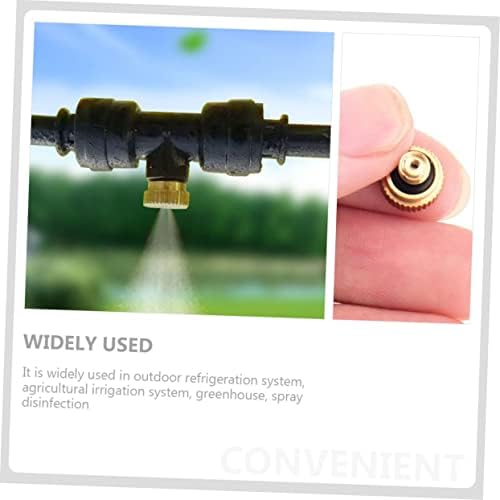 BESPORTBLE 60pcs Brass Misting Nozzle for Outdoor Cooling Systems Leak Atomizing Spray for Garden Water Hose for Irrigation Greenhouses and Patios - Image 4