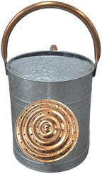Plexon Large Metal Watering Can Outdoor 2 Gallon - Flower Plant Gardening Garden Watering Can Pot, Bronze Galvanized Steel Handles and Removable Spray Spout, Silver - Image 3