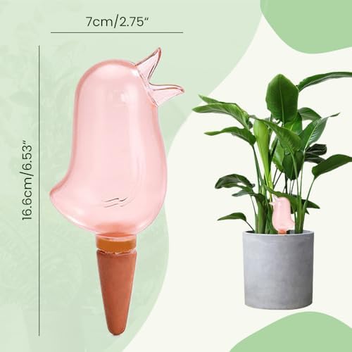 Bird Modelling Automatic Watering Device, Decorative Plant Waterer Bird Shape for Indoor Outdoor, Self Watering Spikes for Potted Plants, Irrigation Watering Stakes for Garden (Bird Mix-6pcs) - Image 4