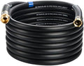 5/8 IN. × 50FT. Heavy Duty Rubber Garden Hose, High Flow 5/8" I.D. Brass Fitting No Memory Durable Heavy Duty Water Hose for Watering, Irrigation, Water Transfer Pump by Flaronro
