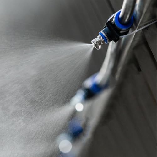 Brass Mister Spray Nozzles for Cooling - Adjustable 10-150m Mist Irrigation Hose, Universal Lawn Watering Sprinkler System for Outdoor Use | 66ft/20m by Unknown
