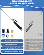 Jet Nozzle Power Washer for Garden Hose, Upgraded 2-In-1 High Pressure Wand - Image 7