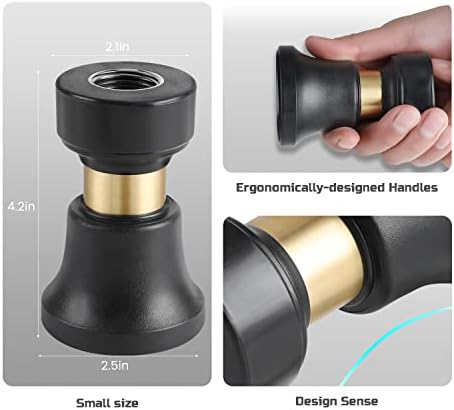 Hose Nozzle, Lichamp 4 Pack Brass Fireman Style Garden Water Sprayer - Image 2