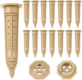 Briwooody 15 Pack 8 Inch Deep Watering Stakes, ABS Root Irrigation Spike by Briwooody