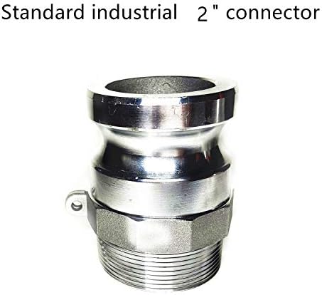 SAFBY Fire Hose Nozzle NPSH/NPT Thermoplastic Fire Equipment Spray Jet Fog with Aluminum Female and Male Fitting (2 Inch Brass) - Image 3