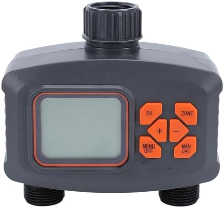 Naroote 2 Zone Sprinkler Timer, Programmable Water Hose Timer, Rain Delay Manual Auto Mode with Programmable Design, Ideal for Garden, Lawn & Yard Automatic Irrigation System by Naroote
