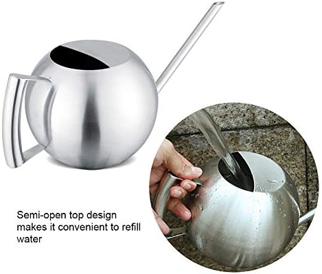 Stainless Steel Watering Can, 1000ML Long Spout Indoor Plant Watering Pot - Image 7