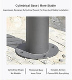 Cylindrical Garden Water Column Freestanding Outdoor Water Tap with Hose Holder,Antifreeze Water Hydrant Heavy-Duty Garden Water Fountain(50x20.5cm) - Image 4