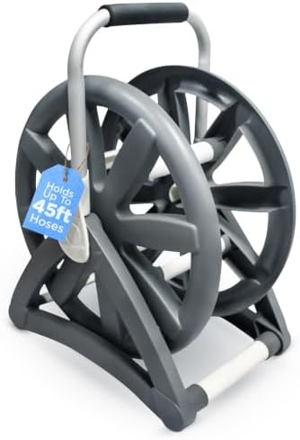 Aqua Select Hose Storage Reel | For Swimming Pool Cleaner and Vacuum Hoses | Holds Up To 45 ft Hoses (Not Included) | Storing VacTubes | Pool Cleaning and Maintenance by Aqua+Select