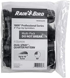 Rain Bird 1804DSQ4PK Professional Dual Spray Pop-Up Sprinkler, 90° Quarter Circle Pattern, 8' - 15' Spray Distance, 4" Pop-up Height, 4-Pack - Image 4