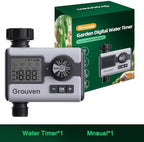 Garden Sprinkler Timer & Water Flow Meter with Brass Inlet - Image 3