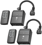 BN-LINK Outdoor Timer for Lights, 100FT Remote Control by BN-LINK