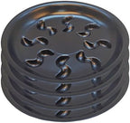 14 inch Black Flower Pot Saucers, 4 Pack by ZzpYXIA