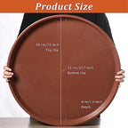 Eccliy 6 Pack Plastic Plant Saucer, Round, 23 Inch, Terracotta - Image 2