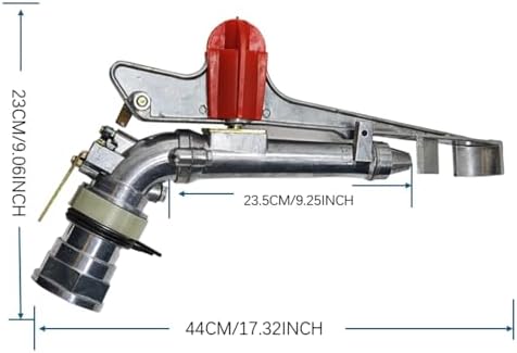 2 Inch Agricultural Irrigation Spray Gun, 360° Rotary Lawn Sprinkler for Large Area Farm, Garden & Lawn Watering - Image 2