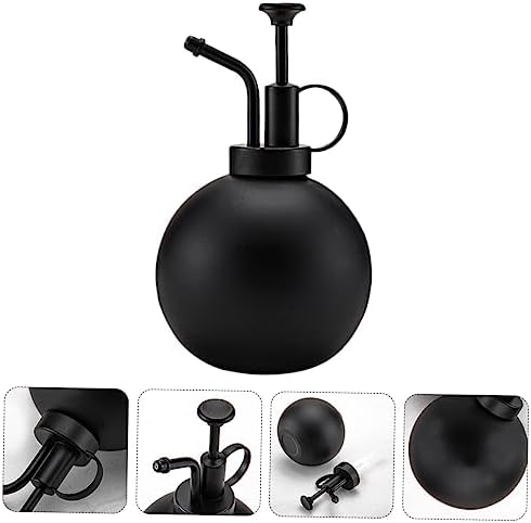500ml Stainless Steel Watering Can Xmas for Flowers and Plants, Black - Image 3