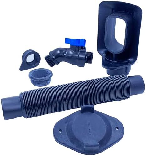 Rain Barrel Downspout Diverter Kits for 2x3, 3x4, 3inch and 4inch Round Downspouts (3x4 Downspout, With Spigot) by Aquabarrel