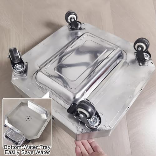 Drip Tray for Bottom Watering, Heavy Duty Large Pan with Silent Pulley for Indoor and Outdoor Plants, Efficient Water Collection and Easy Maintenance - Image 3