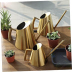 400ml Stainless Steel Watering Can for Indoor Plants, Golden - Image 7
