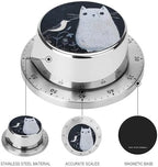 Mechanical Kitchen Timers for Cooking,Indigo Animal Printed 60 Minute Magnetic Countdown Timer,Cute Cooking Timers with Alarm,Stainless Steel Time Timer Manual No Batteries Required - Image 3