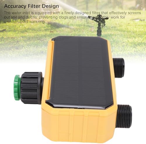 Sprinkler Timer, Water Irrigation Timer Flexible Scheduling Real Time Manual Watering Solar Powered with Rain Delay, for Yard Balcony Garden - Image 4
